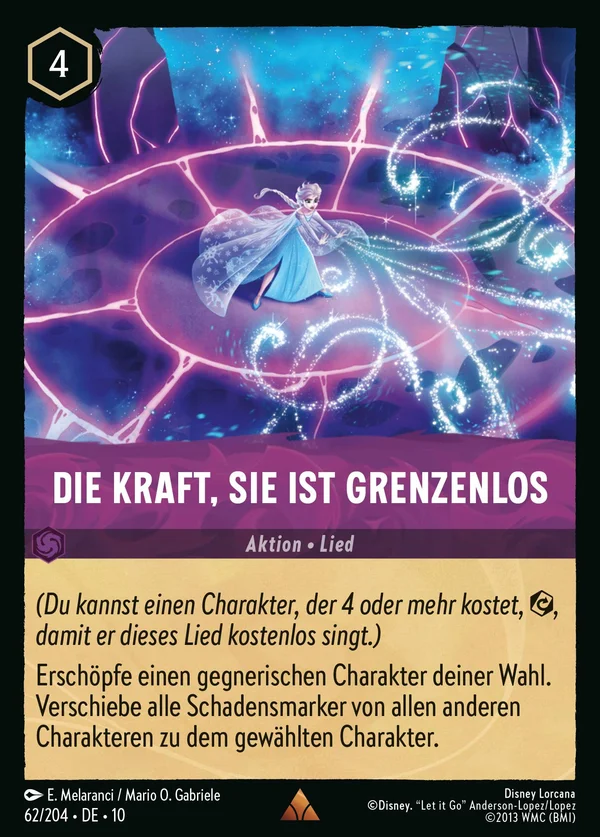 Die Kraft, sie ist grenzenlos — Disney Lorcana Aktion card from Whispers in the Well