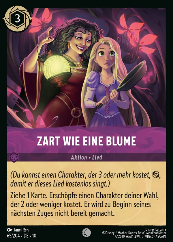 Zart wie eine Blume — Disney Lorcana Aktion card from Whispers in the Well