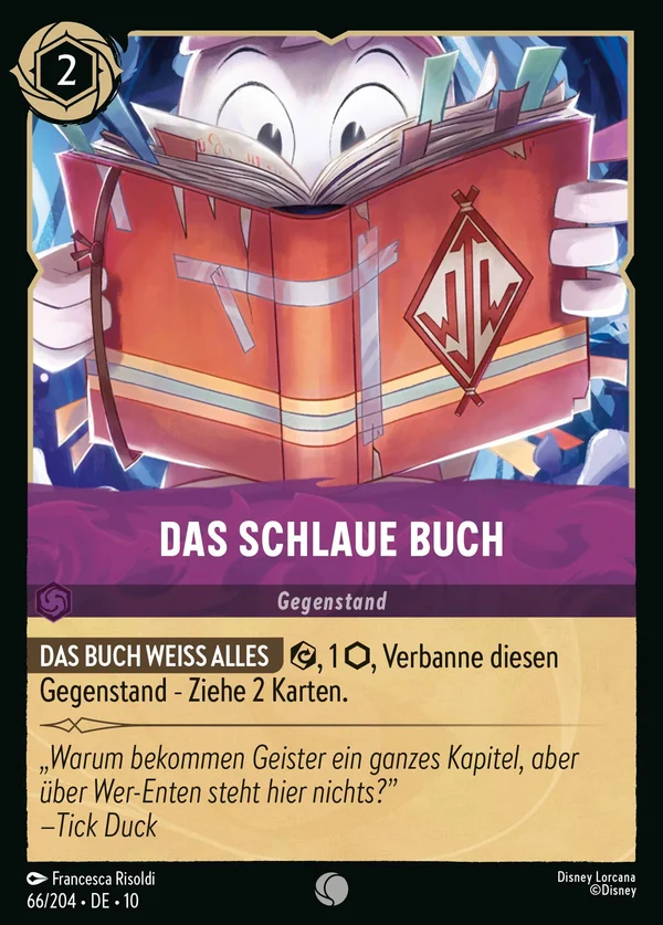 Das schlaue Buch — Disney Lorcana Gegenstand card from Whispers in the Well