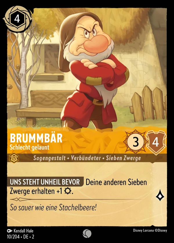 Brummbär - Schlecht gelaunt — Disney Lorcana Charakter card from Rise of the Floodborn