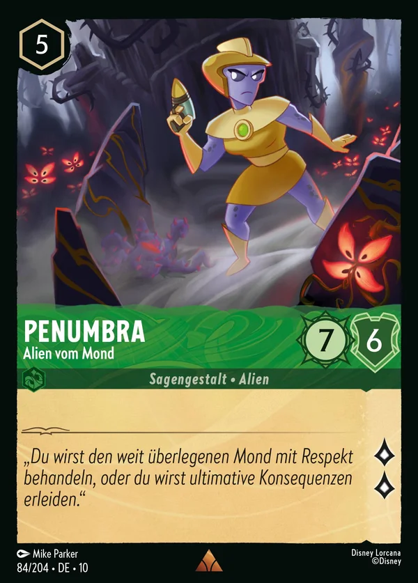 Penumbra - Alien vom Mond — Disney Lorcana Charakter card from Whispers in the Well