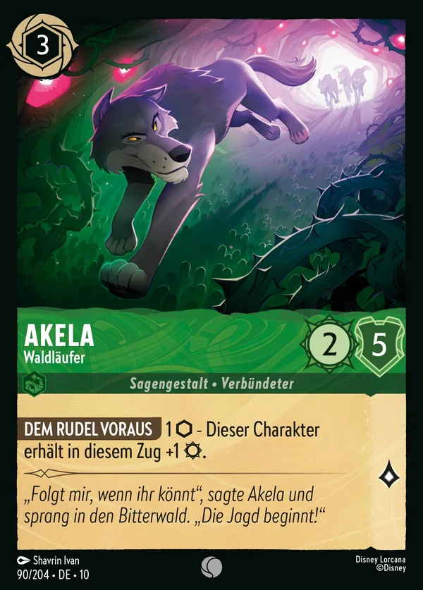 Akela - Waldläufer — Disney Lorcana Charakter card from Whispers in the Well
