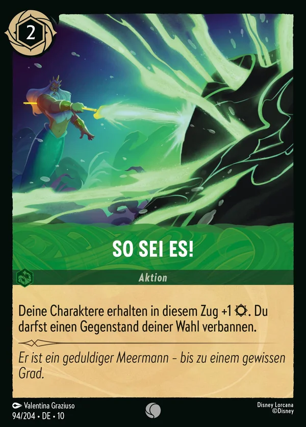 So sei es! — Disney Lorcana Aktion card from Whispers in the Well