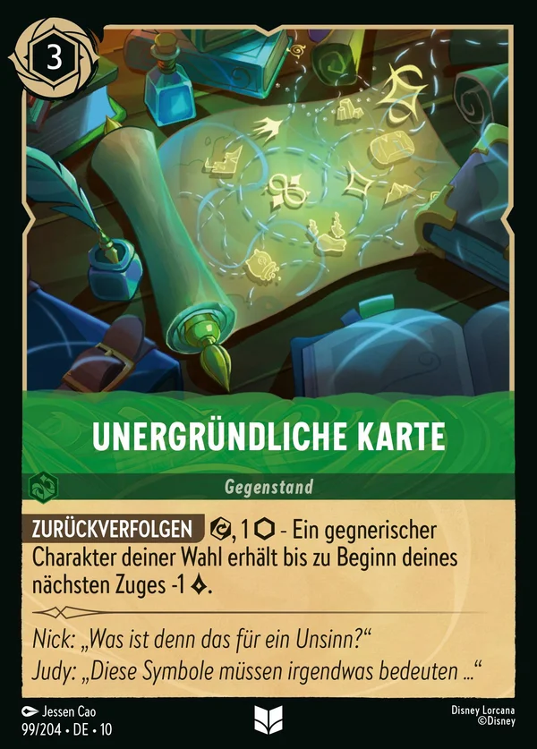 Unergründliche Karte — Disney Lorcana Gegenstand card from Whispers in the Well