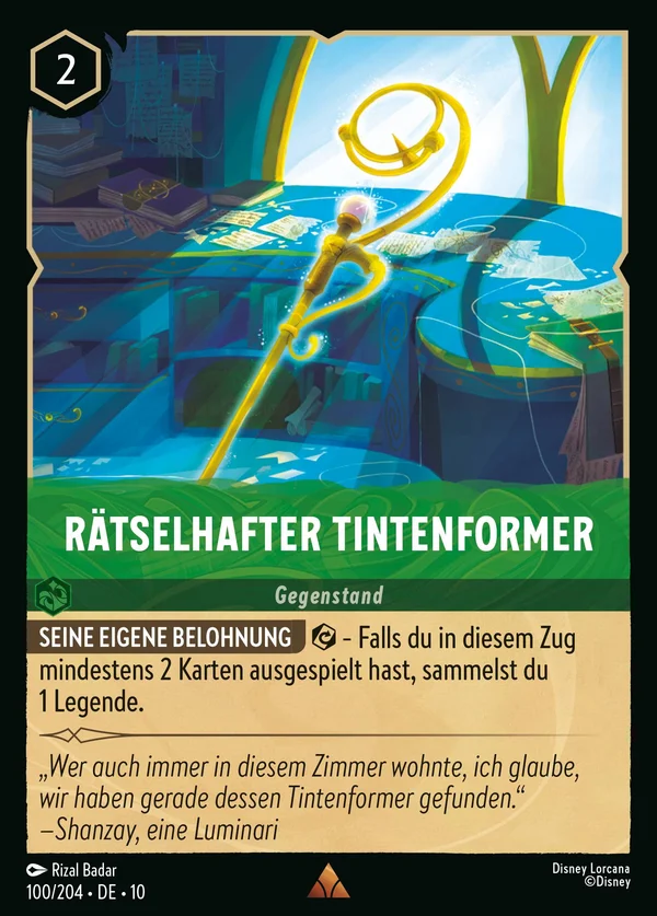 Rätselhafter Tintenformer — Disney Lorcana Gegenstand card from Whispers in the Well