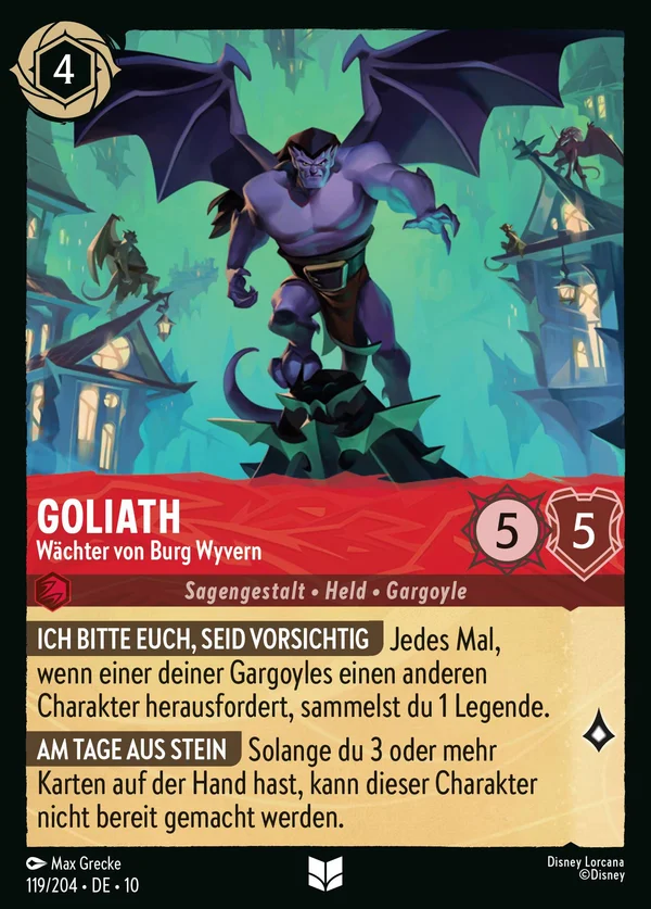 Goliath - Wächter von Burg Wyvern — Disney Lorcana Charakter card from Whispers in the Well