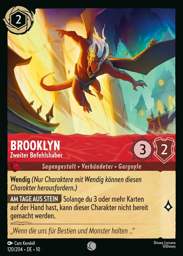 Brooklyn - Zweiter Befehlshaber — Disney Lorcana Charakter card from Whispers in the Well