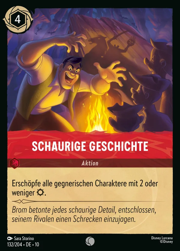 Schaurige Geschichte — Disney Lorcana Aktion card from Whispers in the Well