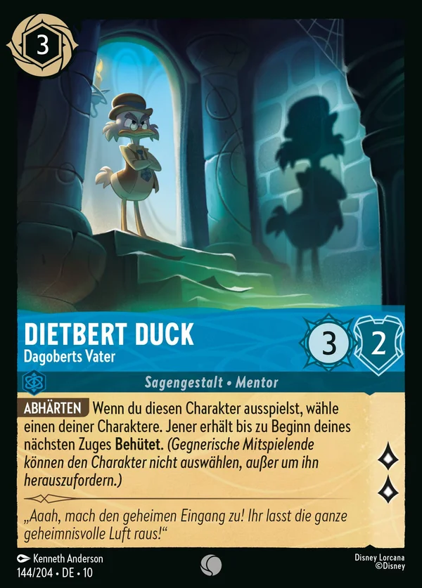 Dietbert Duck - Dagoberts Vater — Disney Lorcana Charakter card from Whispers in the Well