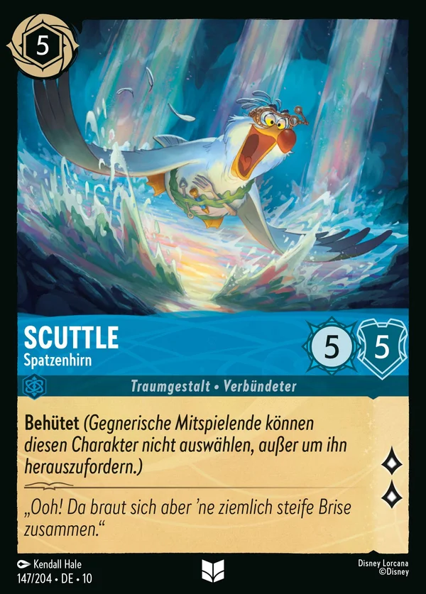Scuttle - Spatzenhirn — Disney Lorcana Charakter card from Whispers in the Well