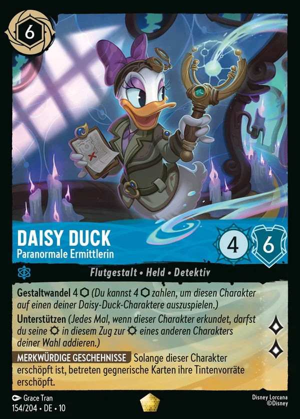 Daisy Duck - Paranormale Ermittlerin — Disney Lorcana Charakter card from Whispers in the Well