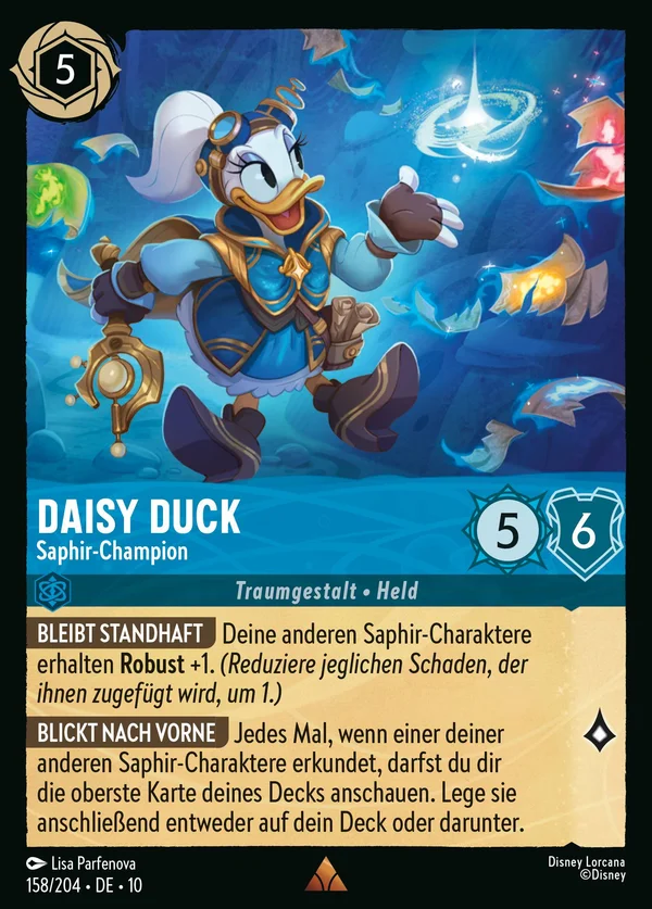 Daisy Duck - Saphir-Champion — Disney Lorcana Charakter card from Whispers in the Well