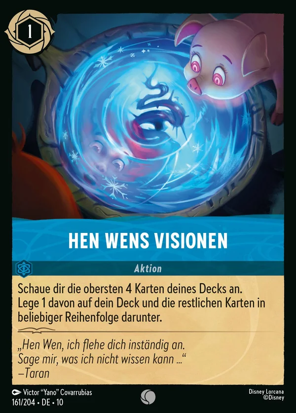 Hen Wens Visionen — Disney Lorcana Aktion card from Whispers in the Well