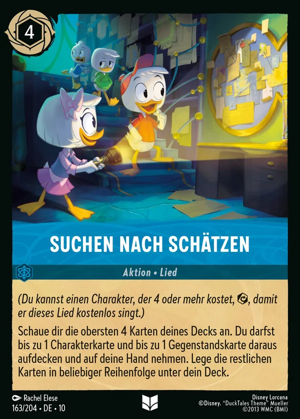 Suchen nach Schätzen — Disney Lorcana Aktion card from Whispers in the Well