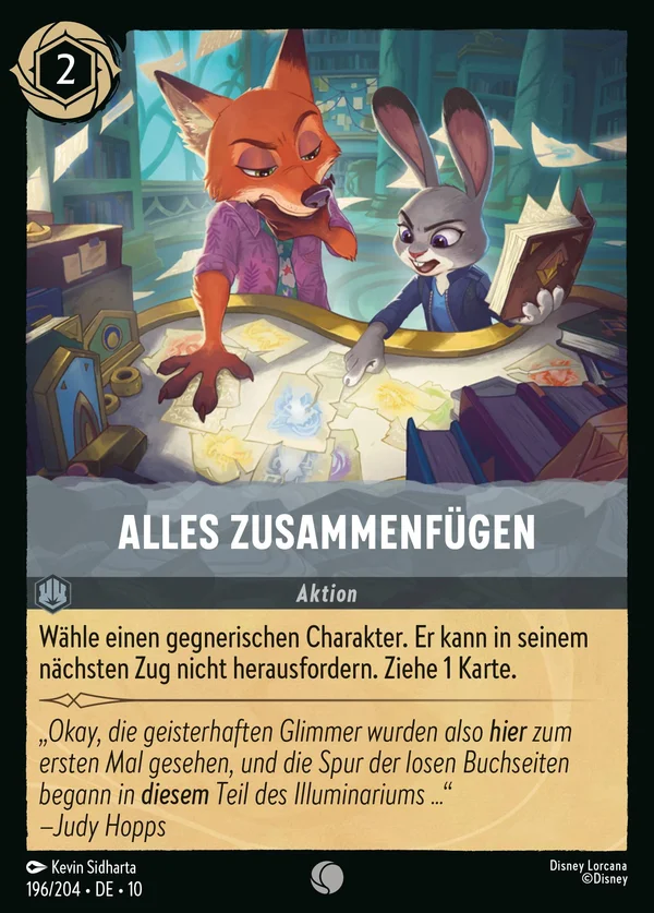 Alles zusammenfügen — Disney Lorcana Aktion card from Whispers in the Well