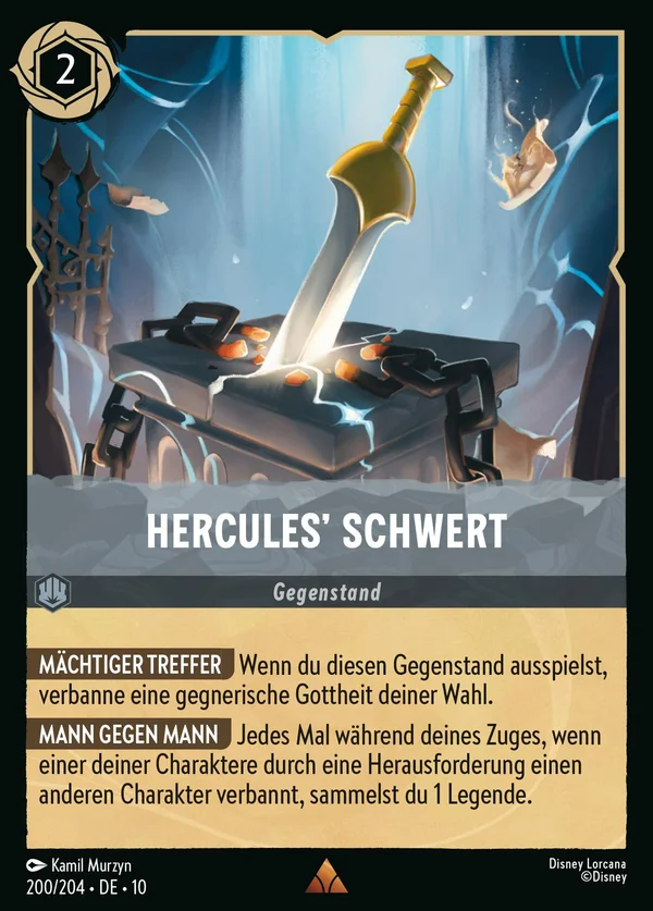 Hercules' Schwert — Disney Lorcana Gegenstand card from Whispers in the Well