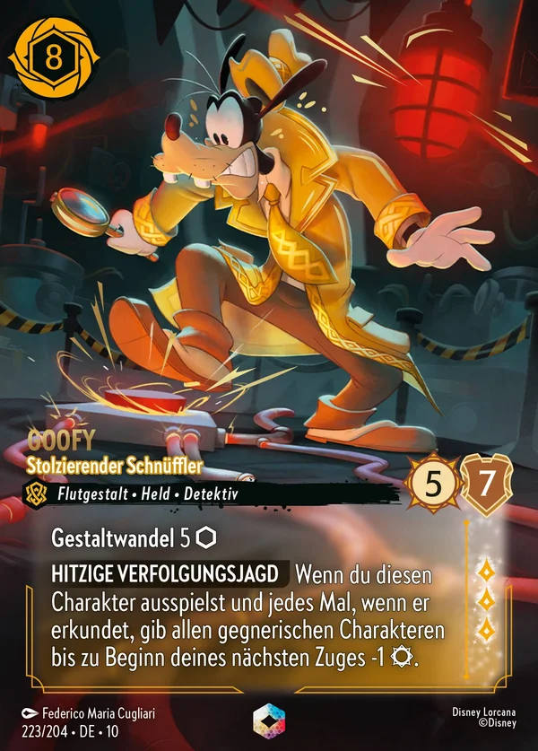 Goofy - Stolzierender Schnüffler — Disney Lorcana Charakter card from Whispers in the Well