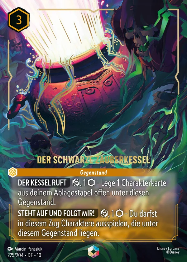 Der schwarze Zauberkessel — Disney Lorcana Gegenstand card from Whispers in the Well