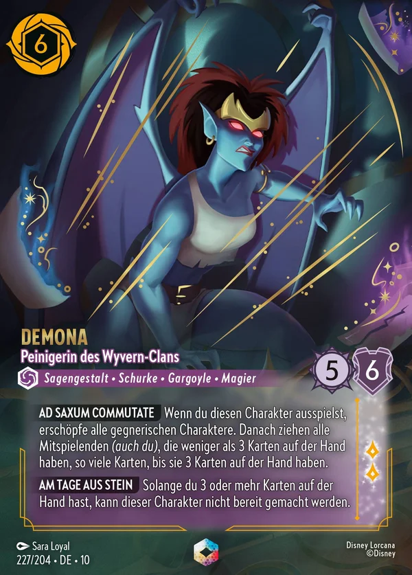 Demona - Peinigerin des Wyvern-Clans — Disney Lorcana Charakter card from Whispers in the Well