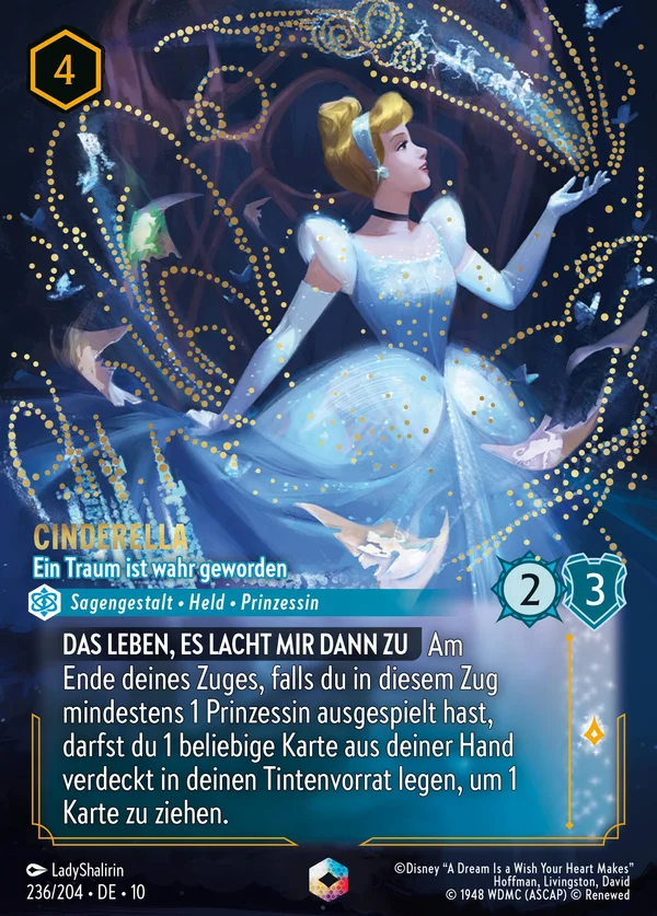 Cinderella - Ein Traum ist wahr geworden — Disney Lorcana Charakter card from Whispers in the Well
