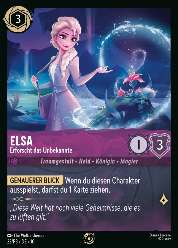 Elsa - Erforscht das Unbekannte — Disney Lorcana Charakter card from Whispers in the Well