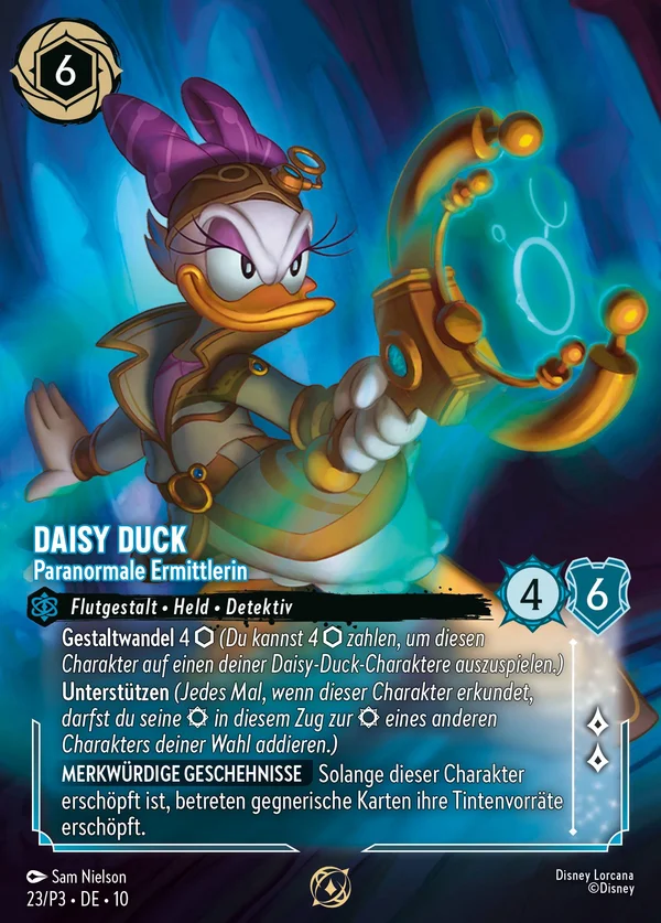 Daisy Duck - Paranormale Ermittlerin — Disney Lorcana Charakter card from Whispers in the Well
