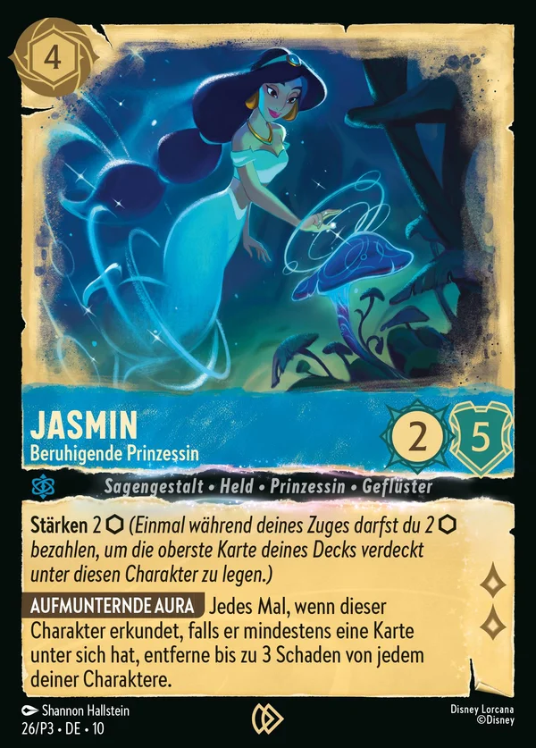 Jasmin - Beruhigende Prinzessin — Disney Lorcana Charakter card from Whispers in the Well