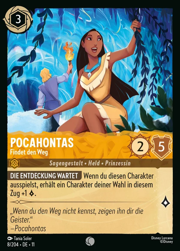 Pocahontas - Findet den Weg — Disney Lorcana Charakter card from Winterspell