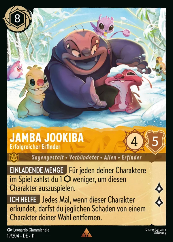 Jamba Jookiba - Erfolgreicher Erfinder — Disney Lorcana Charakter card from Winterspell