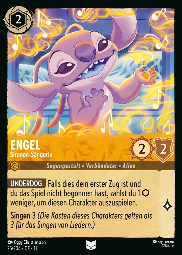 Engel - Sirenen-Sängerin — Disney Lorcana Charakter card from Winterspell