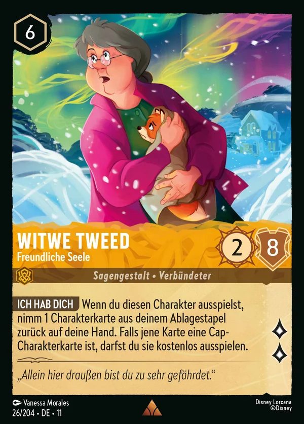Witwe Tweed - Freundliche Seele — Disney Lorcana Charakter card from Winterspell