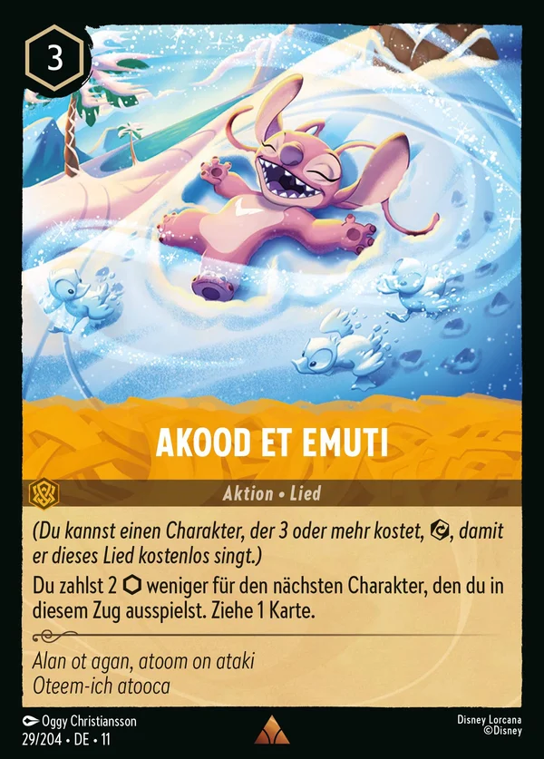 Akood et Emuti — Disney Lorcana Aktion card from Winterspell