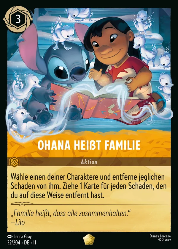 Ohana heißt Familie — Disney Lorcana Aktion card from Winterspell