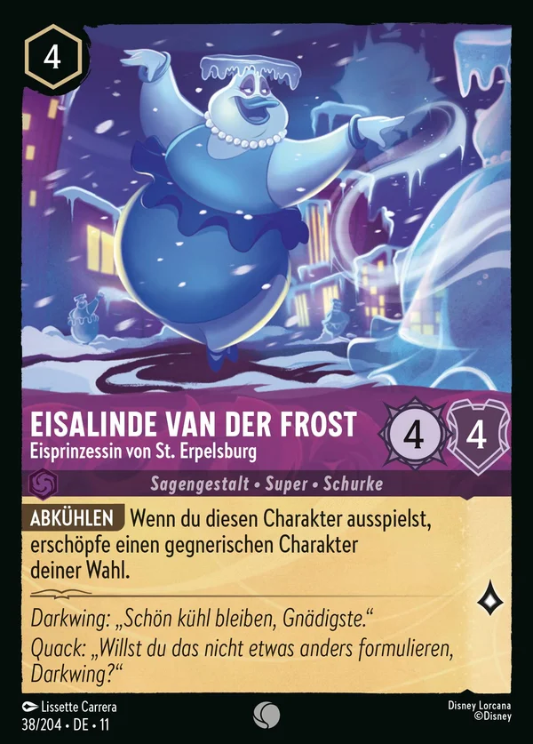 Eisalinde van der Frost - Eisprinzessin von St. Erpelsburg — Disney Lorcana Charakter card from Winterspell