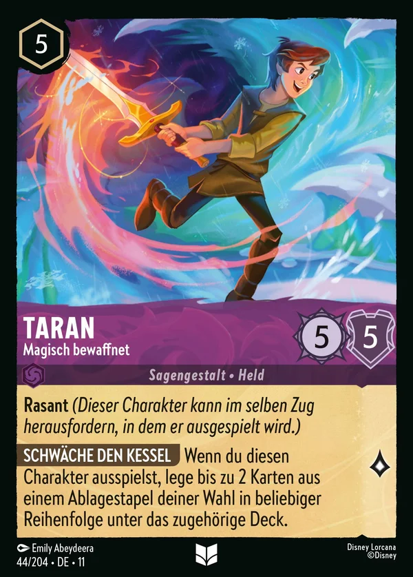 Taran - Magisch bewaffnet — Disney Lorcana Charakter card from Winterspell