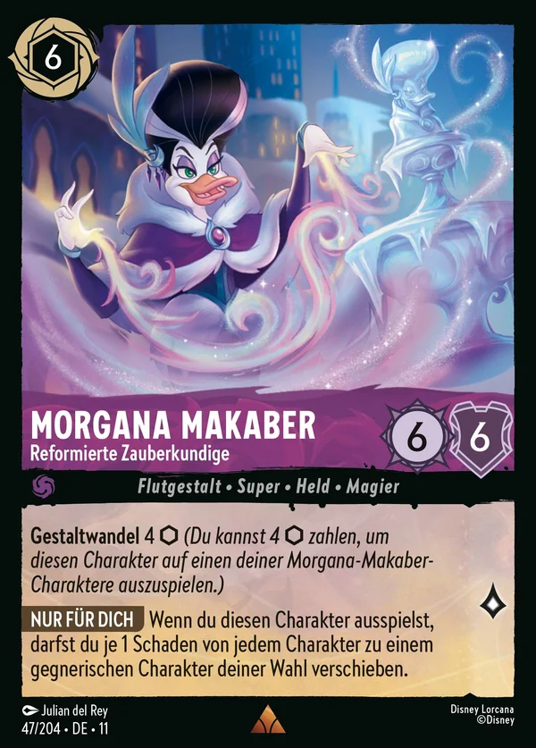 Morgana Makaber - Reformierte Zauberkundige — Disney Lorcana Charakter card from Winterspell