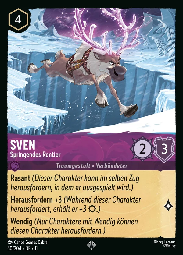 Sven - Springendes Rentier — Disney Lorcana Charakter card from Winterspell