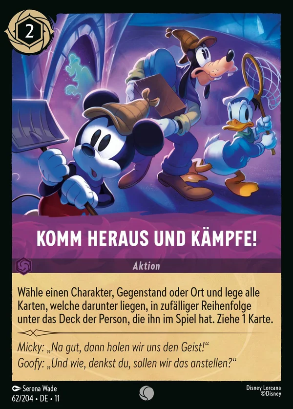 Komm heraus und kämpfe! — Disney Lorcana Aktion card from Winterspell