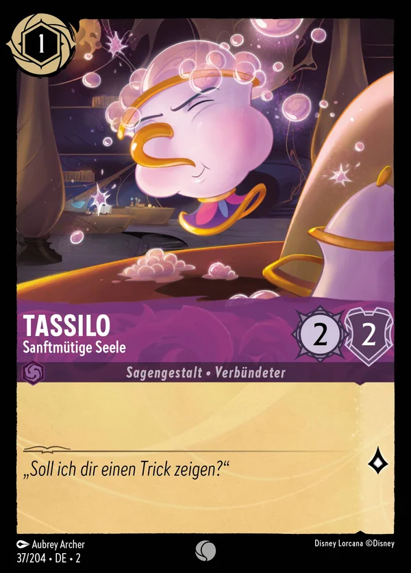Tassilo - Sanftmütige Seele — Disney Lorcana Charakter card from Rise of the Floodborn