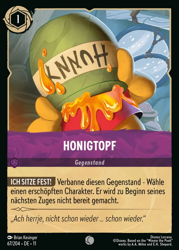 Honigtopf — Disney Lorcana Gegenstand card from Winterspell
