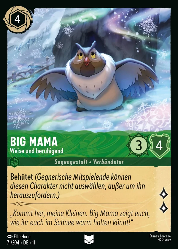 Big Mama - Weise und beruhigend — Disney Lorcana Charakter card from Winterspell