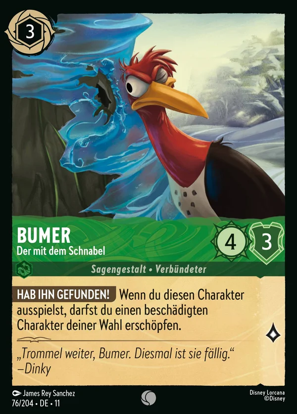 Bumer - Der mit dem Schnabel — Disney Lorcana Charakter card from Winterspell