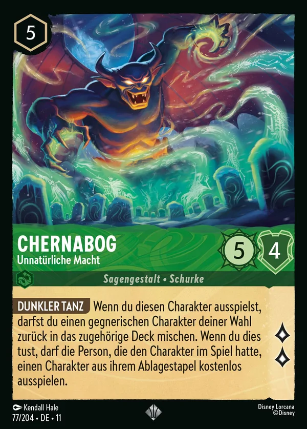Chernabog - Unnatürliche Macht — Disney Lorcana Charakter card from Winterspell