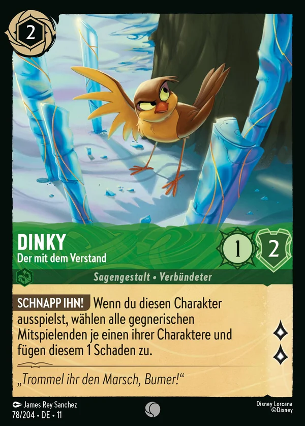 Dinky - Der mit dem Verstand — Disney Lorcana Charakter card from Winterspell