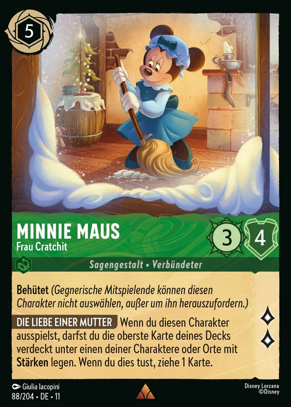 Minnie Maus - Frau Cratchit — Disney Lorcana Charakter card from Winterspell