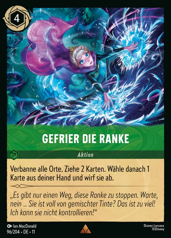 Gefrier die Ranke — Disney Lorcana Aktion card from Winterspell