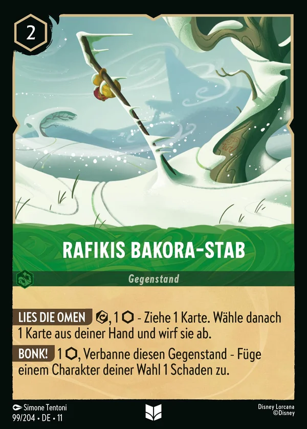 Rafikis Bakora-Stab — Disney Lorcana Gegenstand card from Winterspell