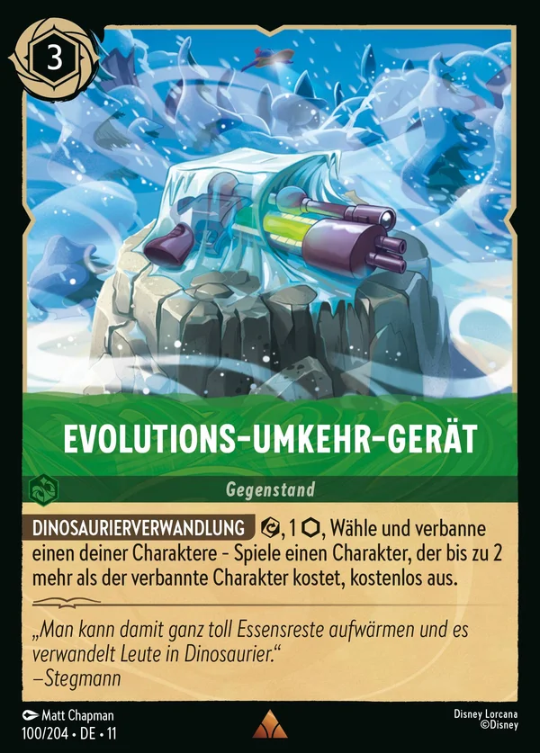 Evolutions-Umkehr-Gerät — Disney Lorcana Gegenstand card from Winterspell