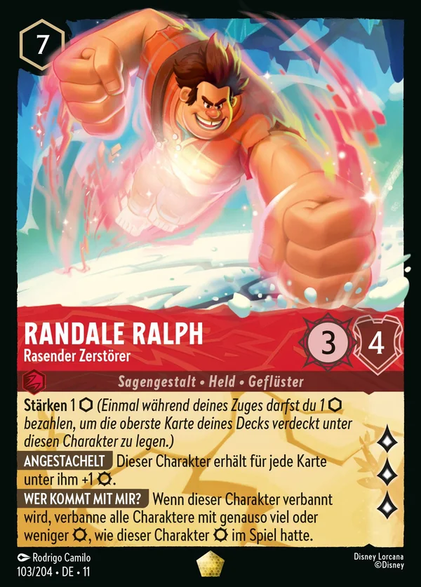 Randale Ralph - Rasender Zerstörer — Disney Lorcana Charakter card from Winterspell