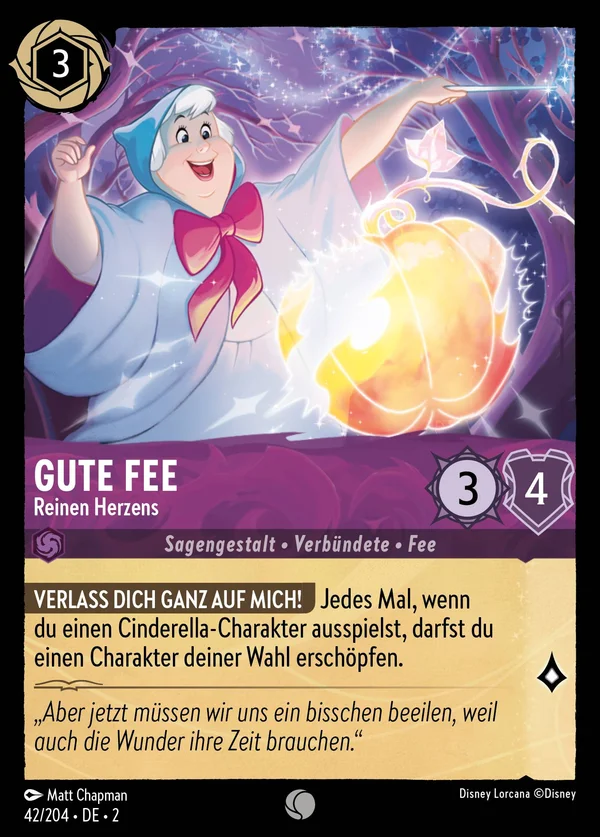 Gute Fee - Reinen Herzens — Disney Lorcana Charakter card from Rise of the Floodborn